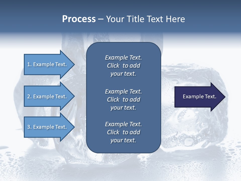 Small Ice Cube Winter PowerPoint Template