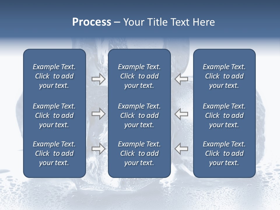 Small Ice Cube Winter PowerPoint Template