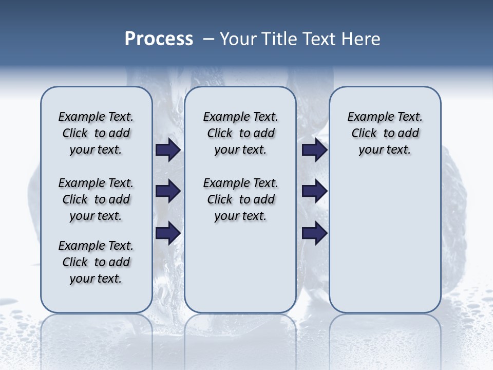 Small Ice Cube Winter PowerPoint Template