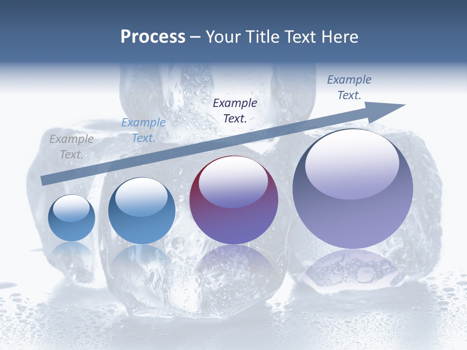 Small Ice Cube Winter PowerPoint Template
