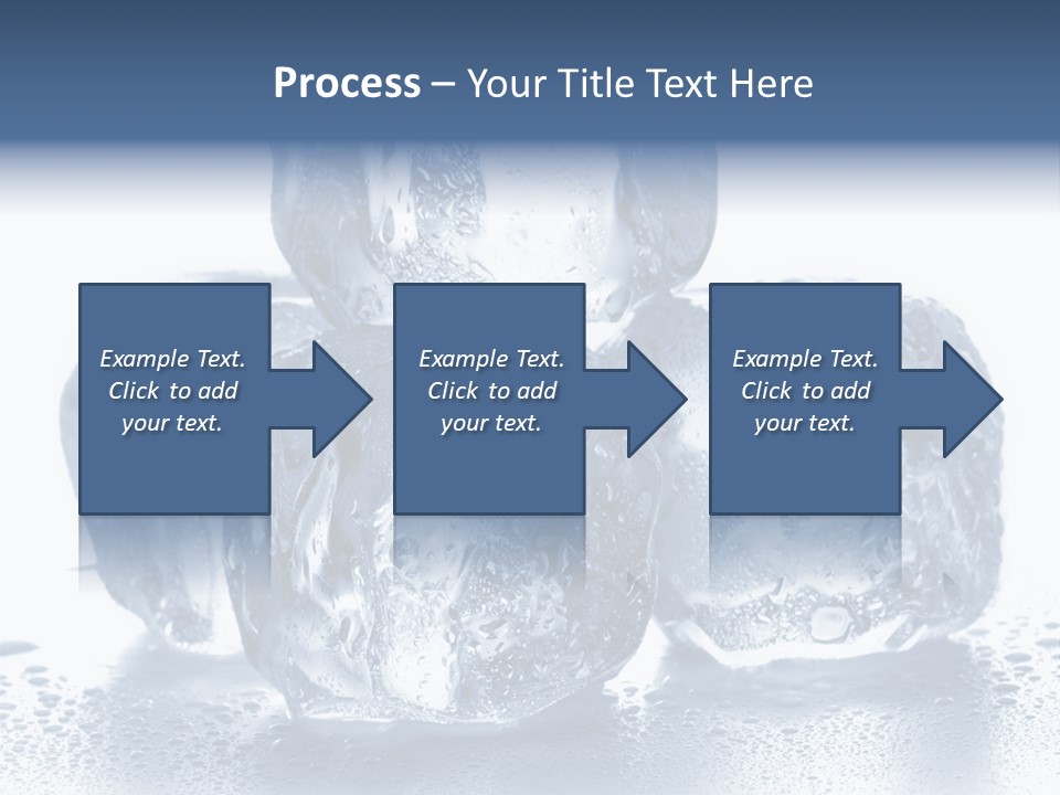 Small Ice Cube Winter PowerPoint Template