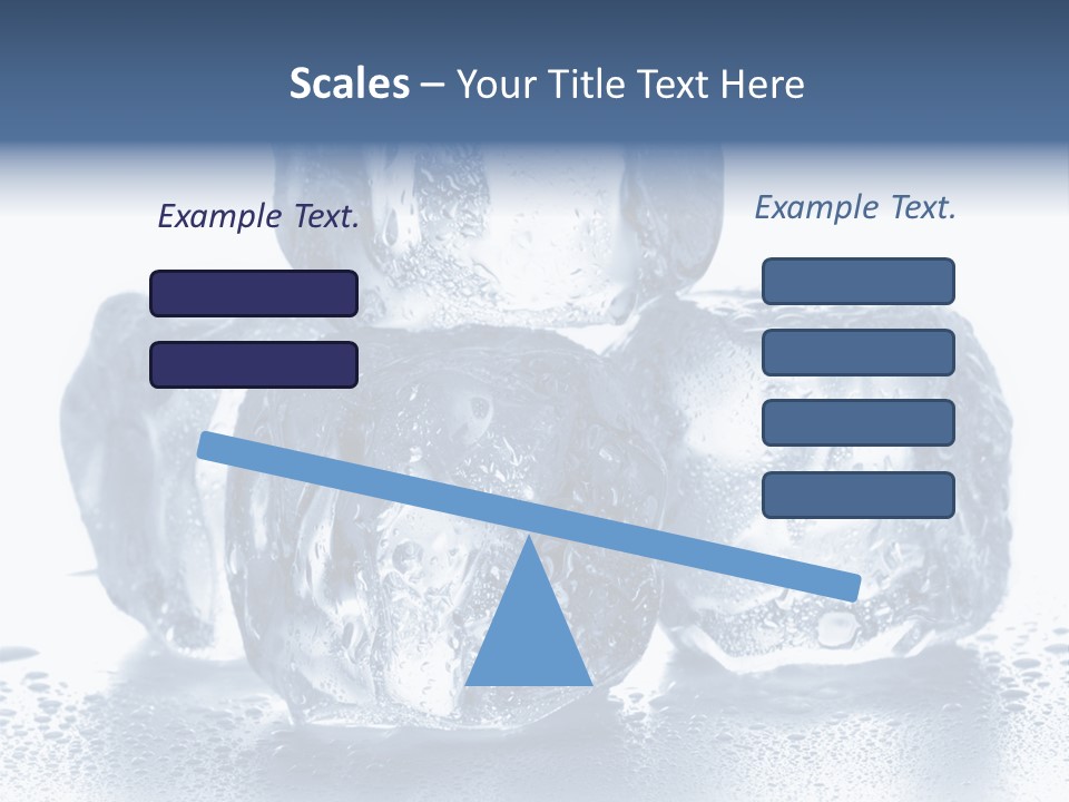 Small Ice Cube Winter PowerPoint Template