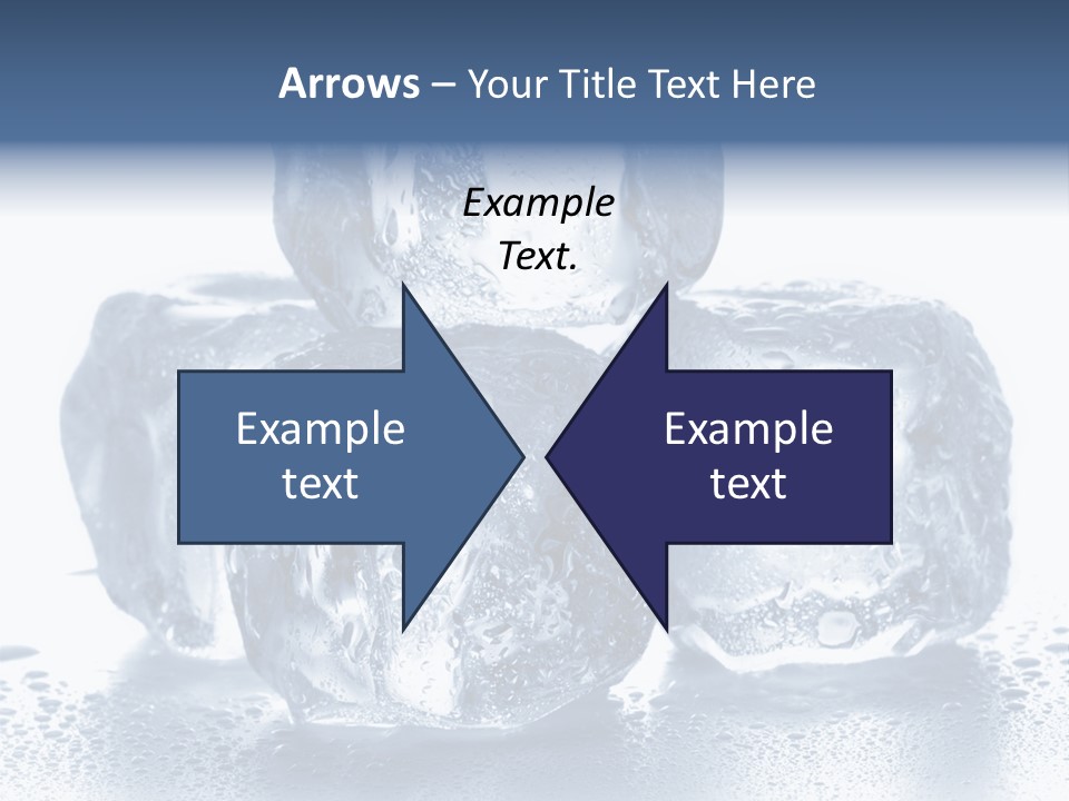 Small Ice Cube Winter PowerPoint Template