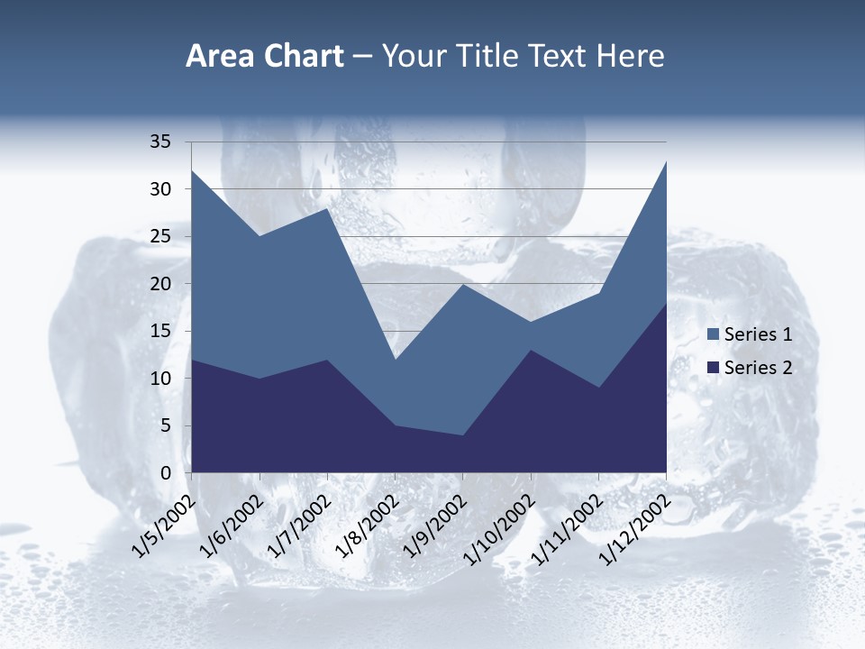 Small Ice Cube Winter PowerPoint Template
