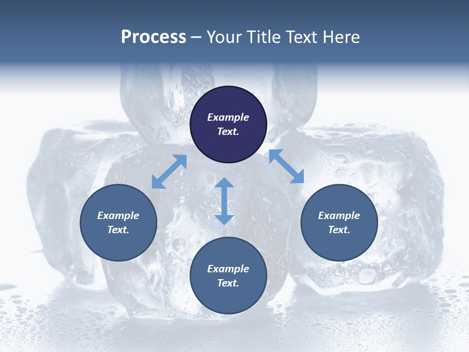 Small Ice Cube Winter PowerPoint Template