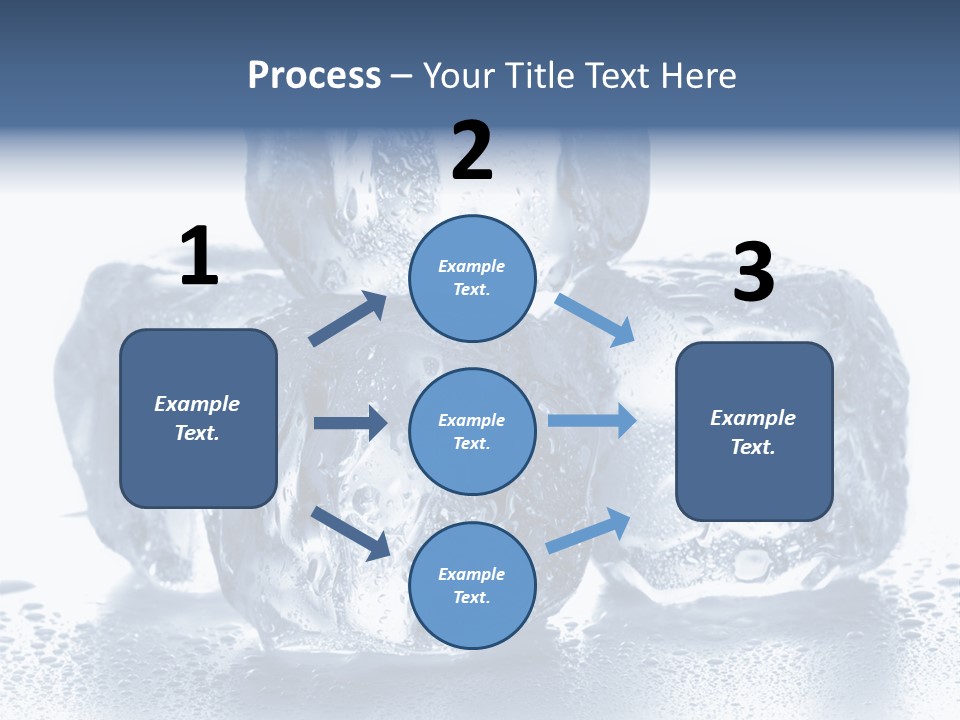 Small Ice Cube Winter PowerPoint Template