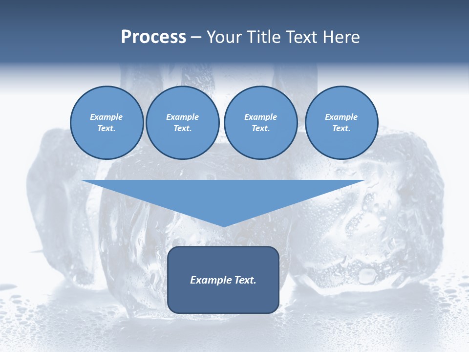 Small Ice Cube Winter PowerPoint Template