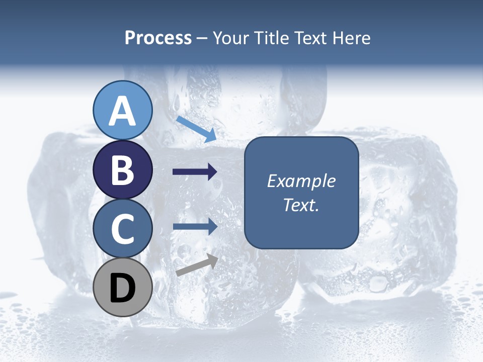 Small Ice Cube Winter PowerPoint Template