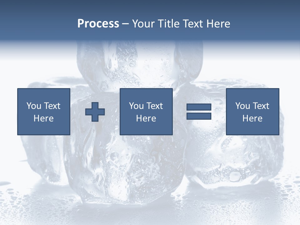 Small Ice Cube Winter PowerPoint Template