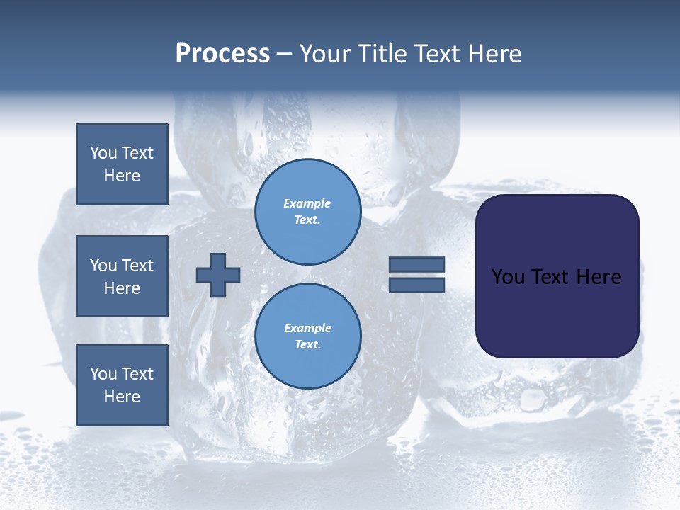 Small Ice Cube Winter PowerPoint Template