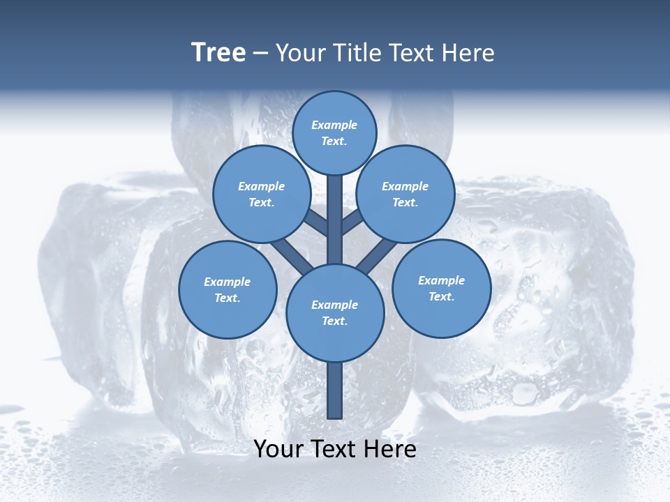 Small Ice Cube Winter PowerPoint Template
