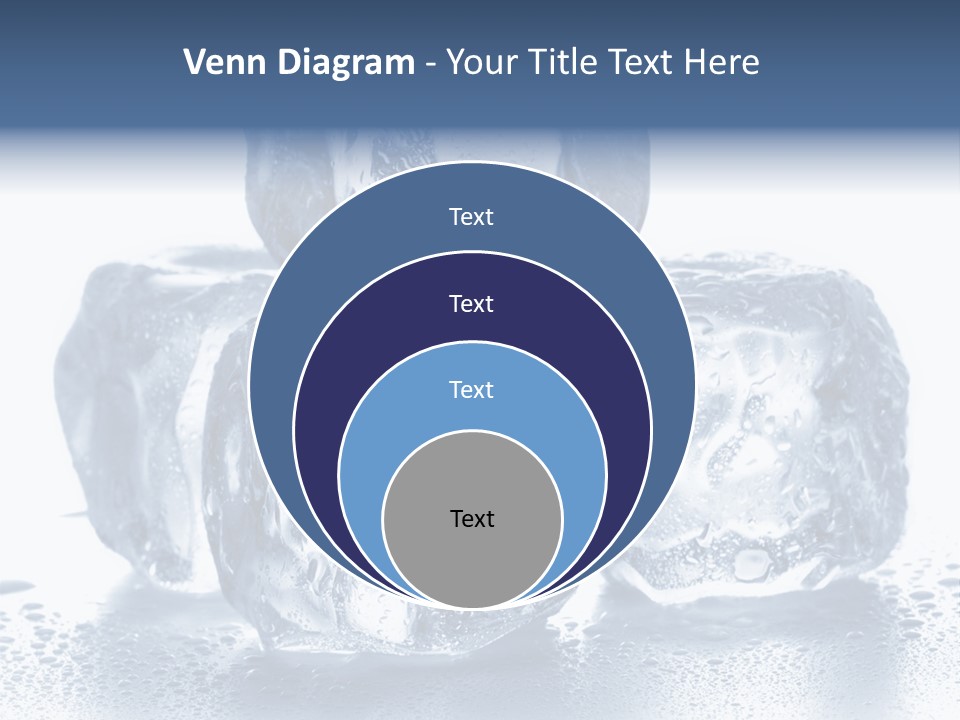 Small Ice Cube Winter PowerPoint Template