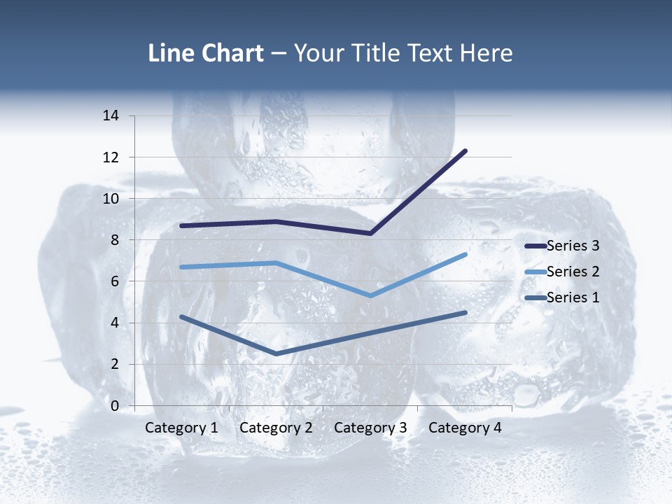 Small Ice Cube Winter PowerPoint Template