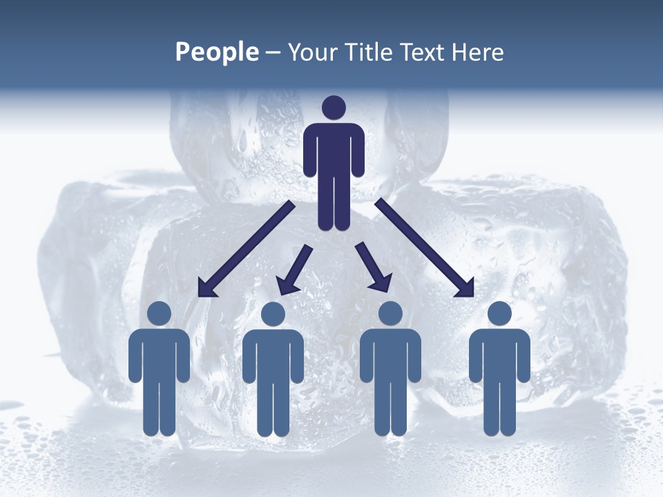 Small Ice Cube Winter PowerPoint Template