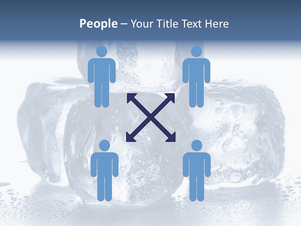 Small Ice Cube Winter PowerPoint Template