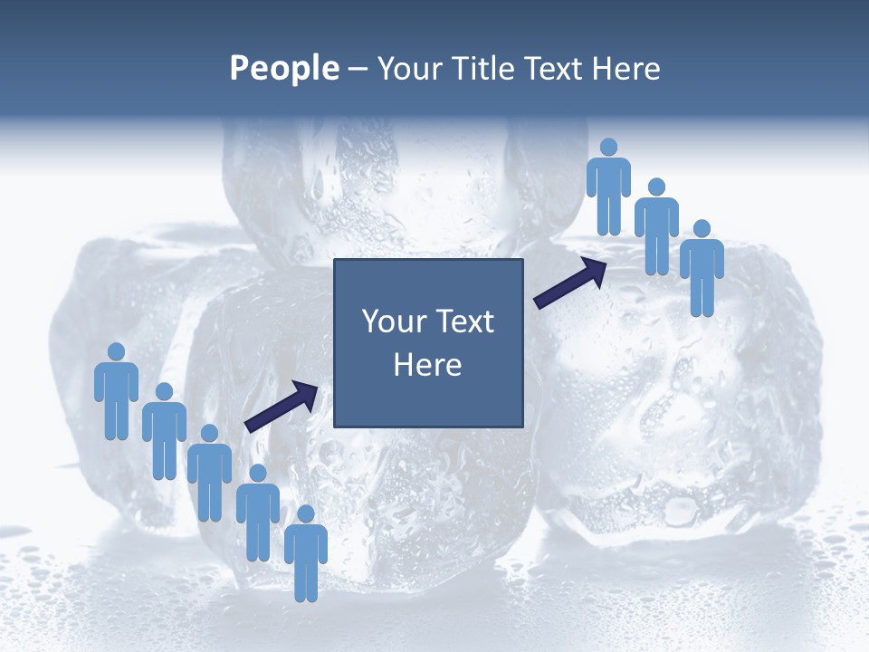 Small Ice Cube Winter PowerPoint Template