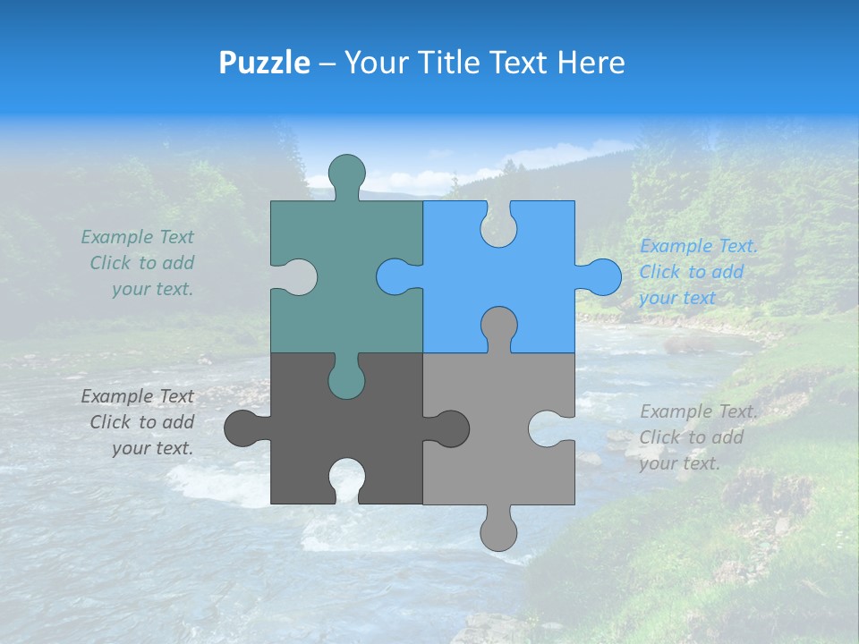 Tranquil Season Wood PowerPoint Template