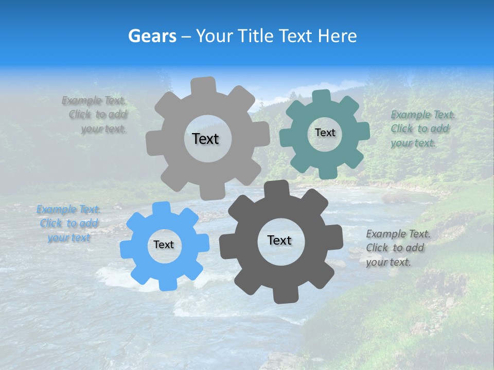 Tranquil Season Wood PowerPoint Template