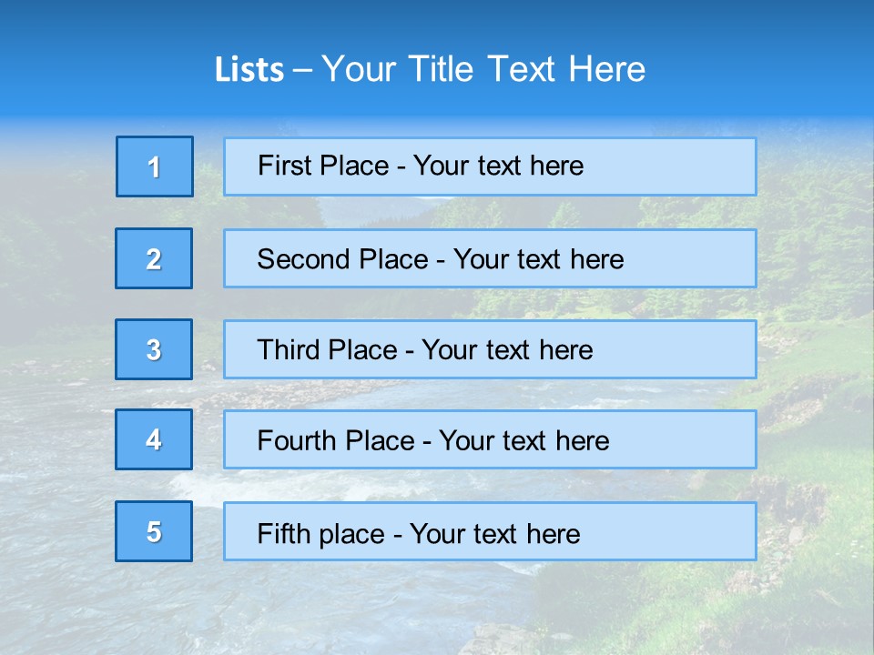 Tranquil Season Wood PowerPoint Template