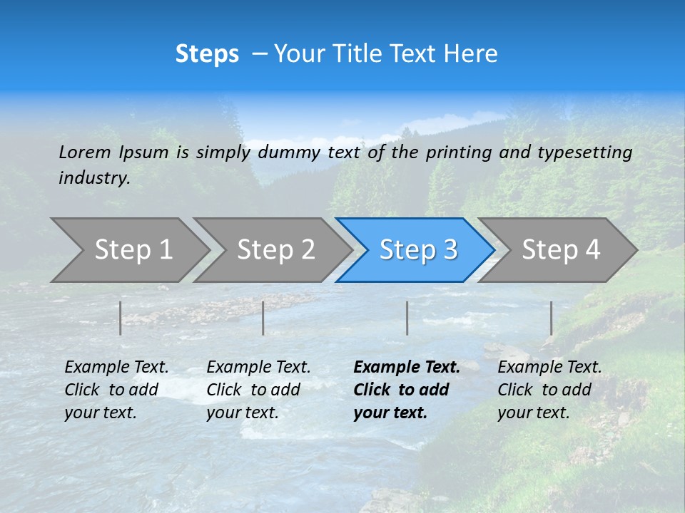 Tranquil Season Wood PowerPoint Template