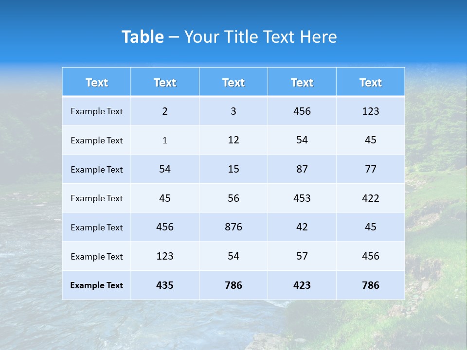 Tranquil Season Wood PowerPoint Template