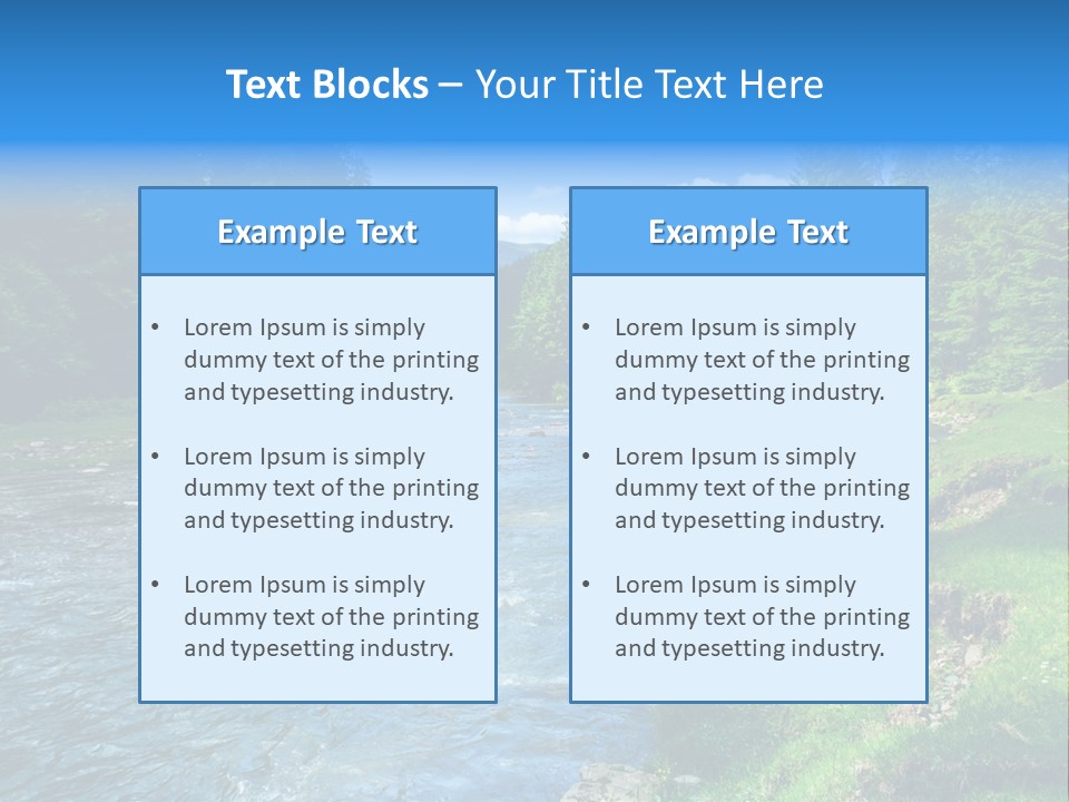 Tranquil Season Wood PowerPoint Template