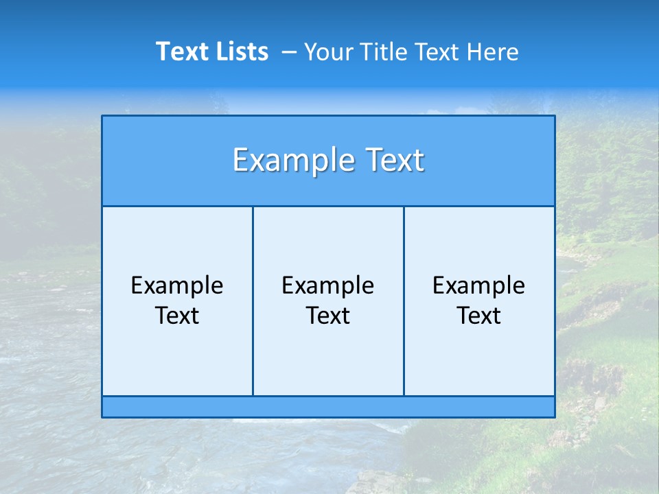 Tranquil Season Wood PowerPoint Template