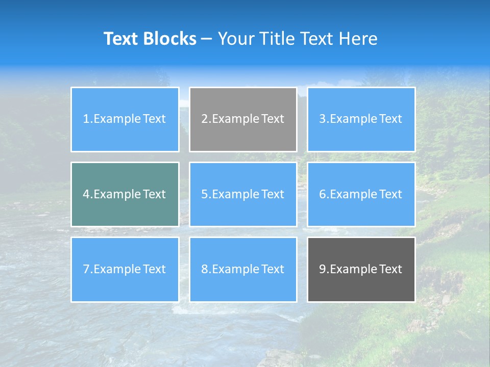 Tranquil Season Wood PowerPoint Template