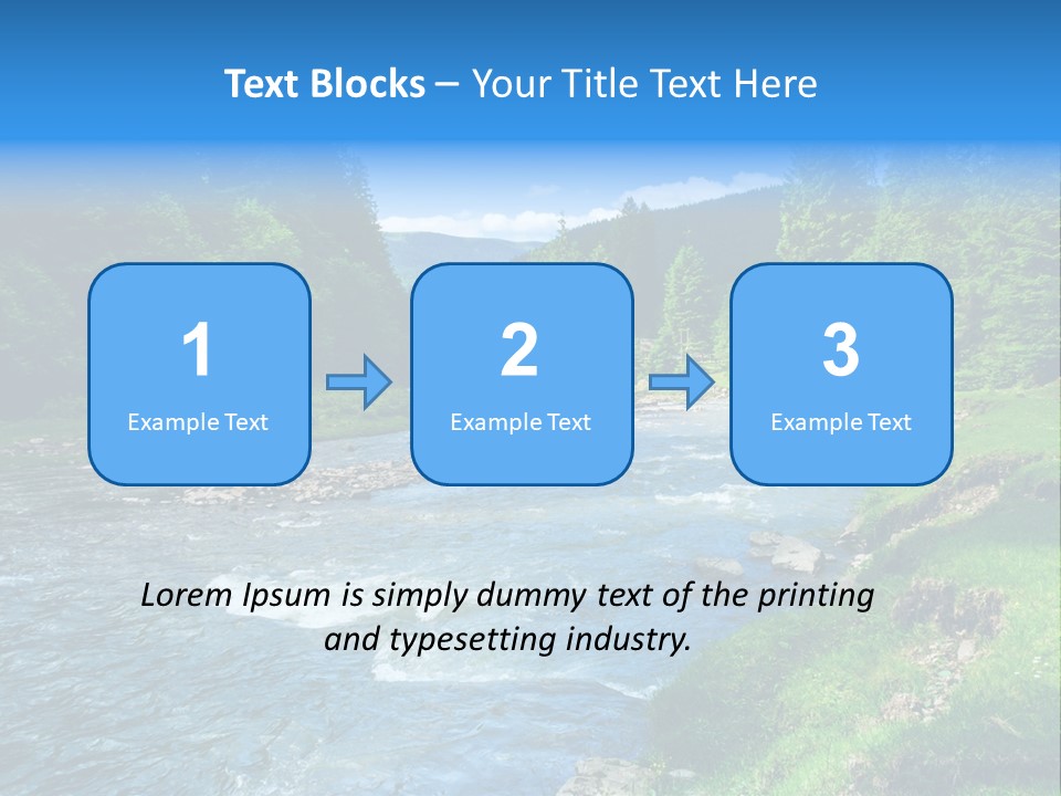 Tranquil Season Wood PowerPoint Template