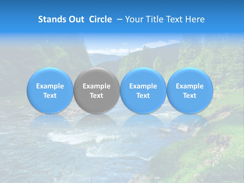 Tranquil Season Wood PowerPoint Template