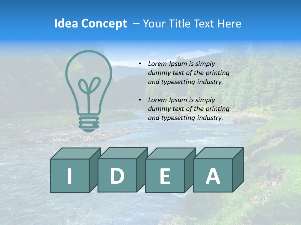 Tranquil Season Wood PowerPoint Template