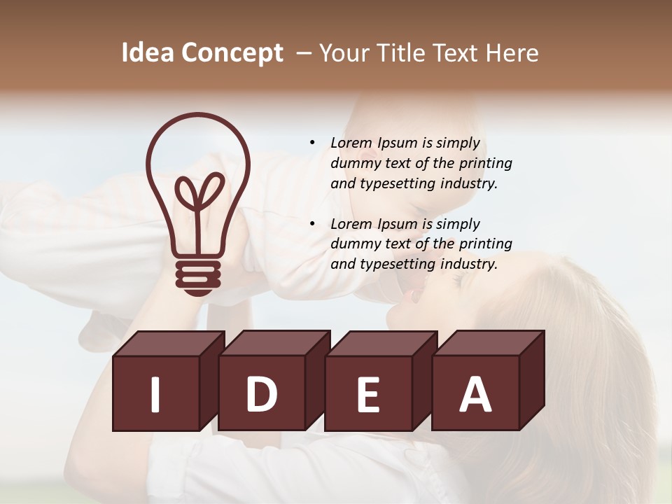 Human Mom Play PowerPoint Template