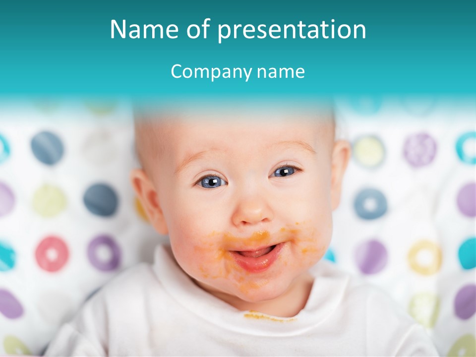 Cute Cheerful Face PowerPoint Template