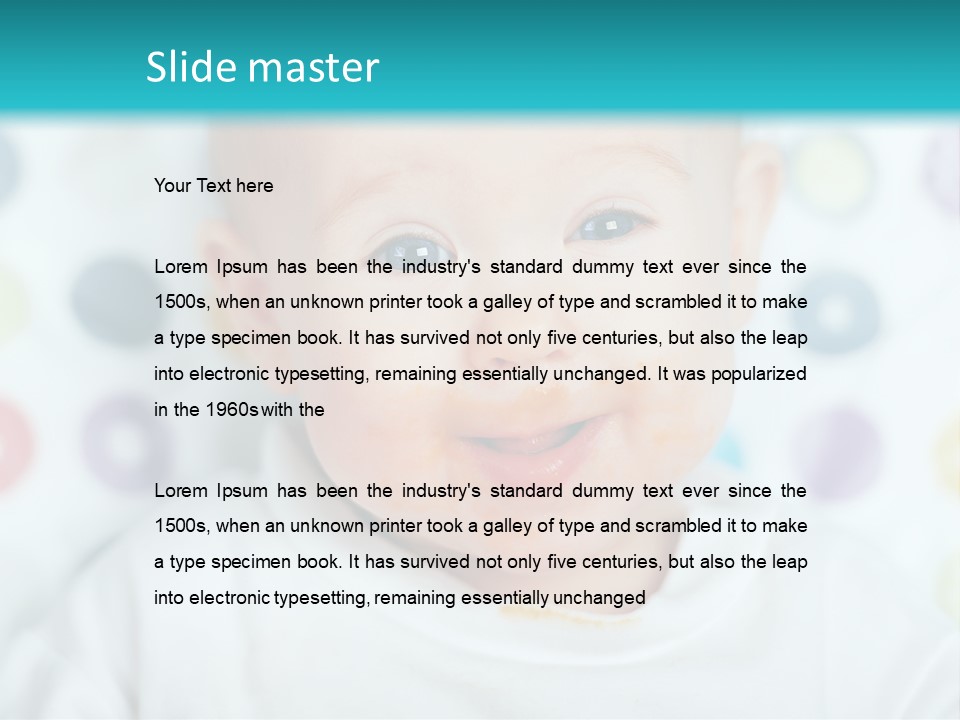 Cute Cheerful Face PowerPoint Template