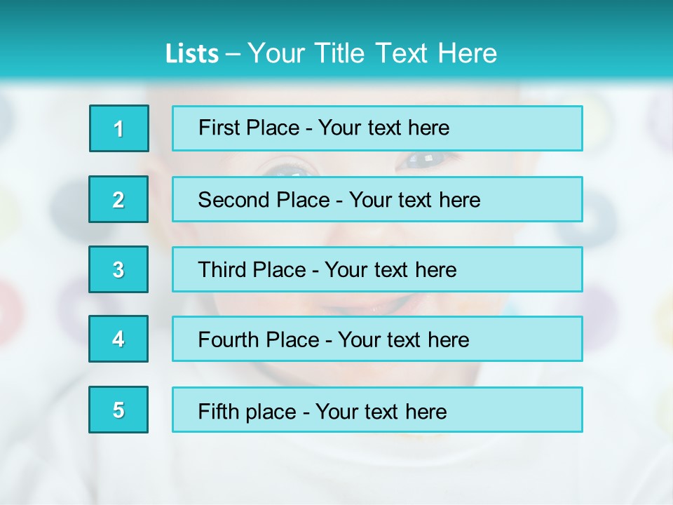 Cute Cheerful Face PowerPoint Template