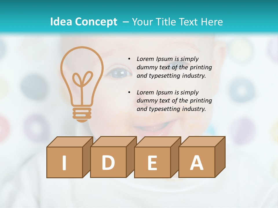 Cute Cheerful Face PowerPoint Template