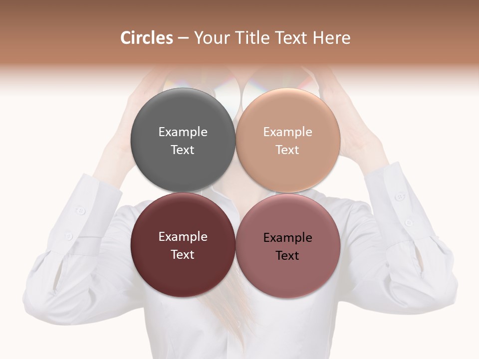 Girl Music Disc PowerPoint Template