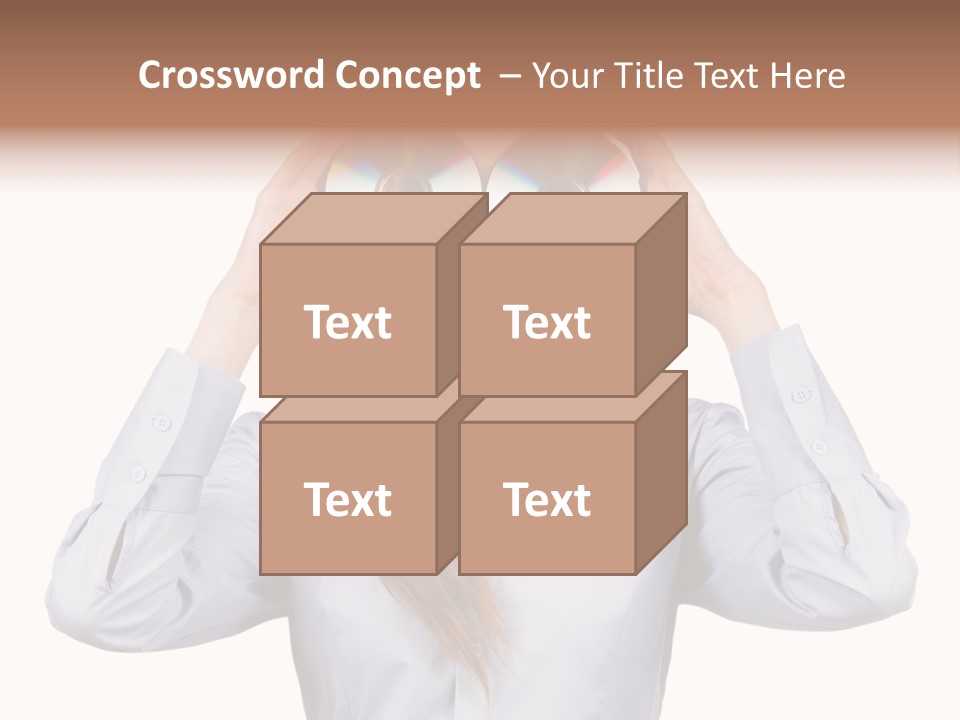 Girl Music Disc PowerPoint Template