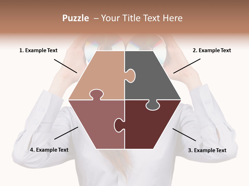 Girl Music Disc PowerPoint Template