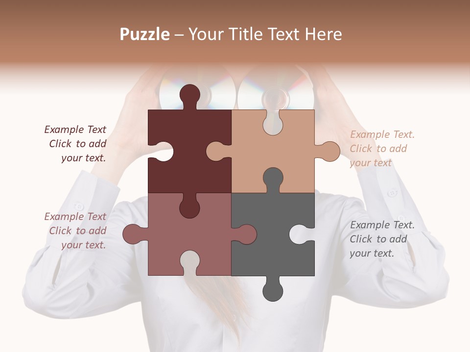 Girl Music Disc PowerPoint Template