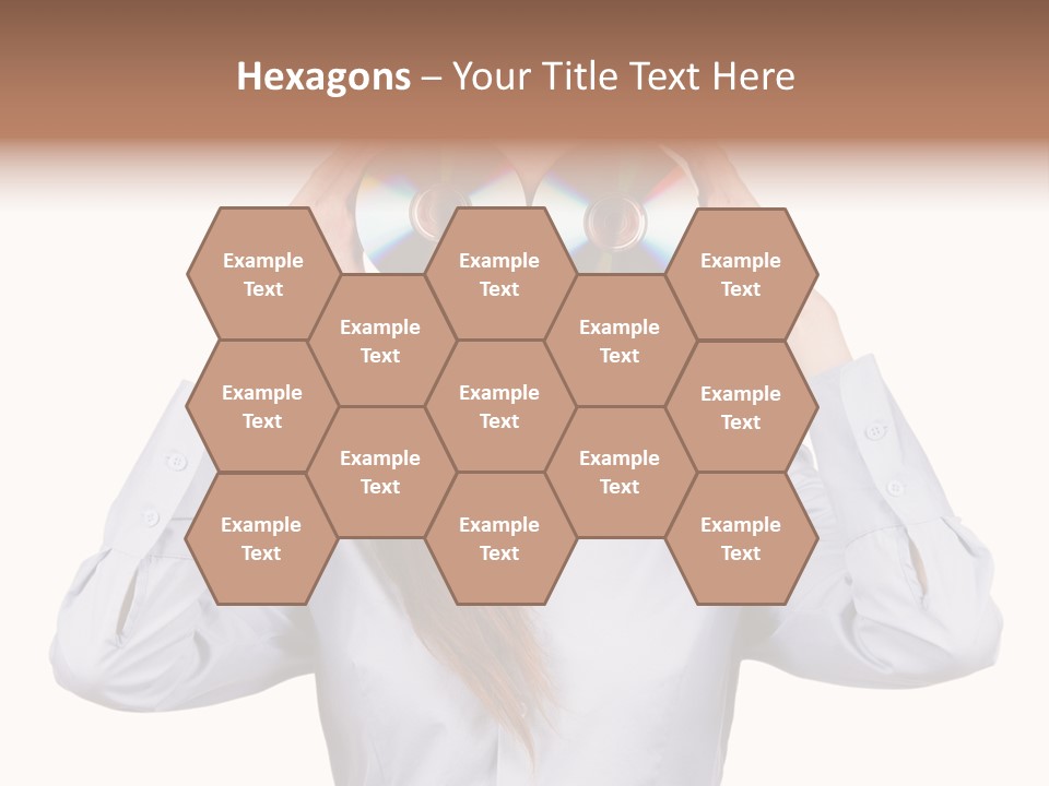 Girl Music Disc PowerPoint Template