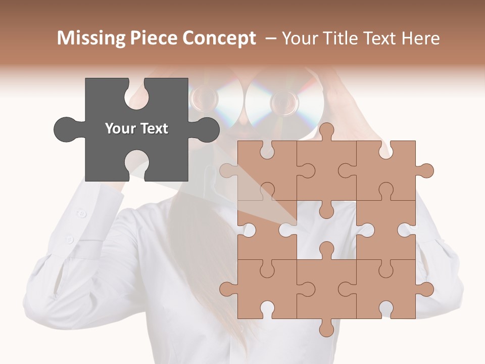 Girl Music Disc PowerPoint Template