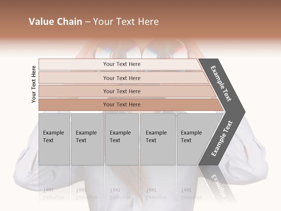 Girl Music Disc PowerPoint Template