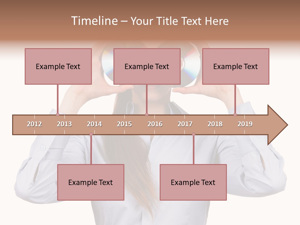 Girl Music Disc PowerPoint Template