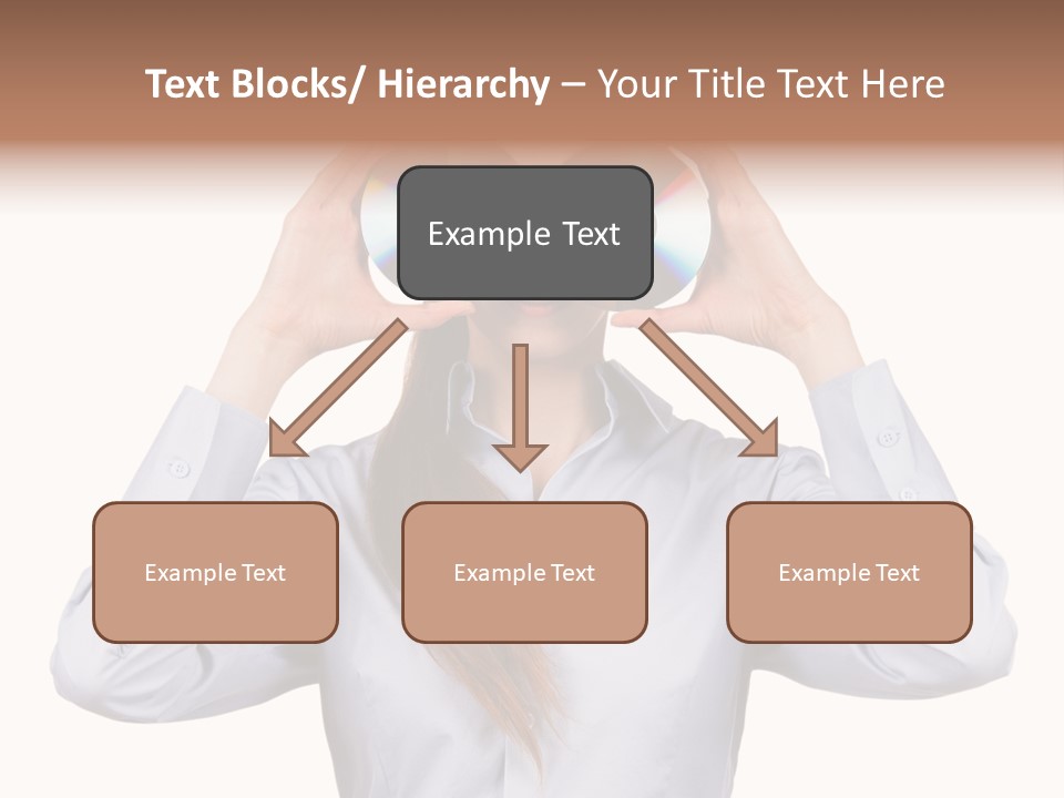 Girl Music Disc PowerPoint Template