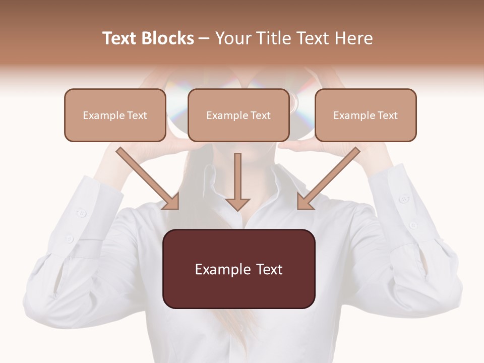 Girl Music Disc PowerPoint Template