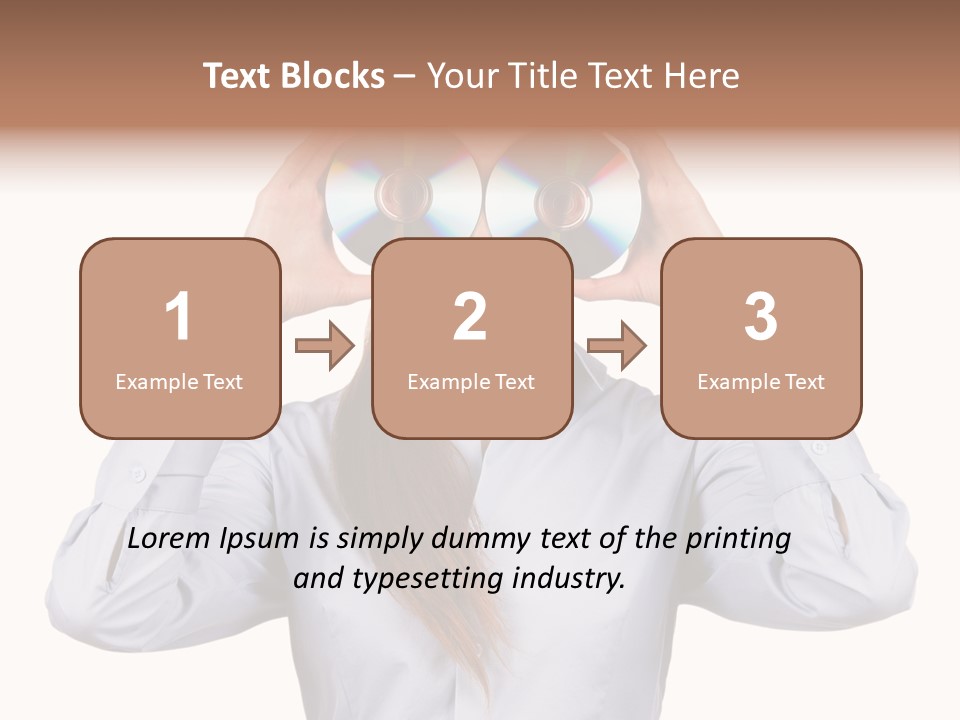 Girl Music Disc PowerPoint Template