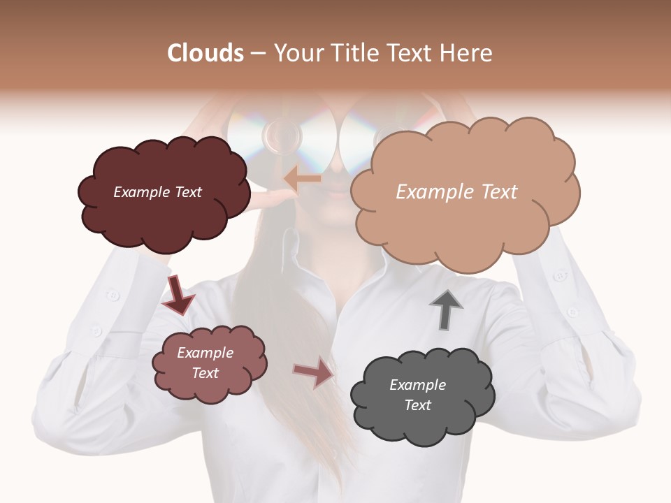 Girl Music Disc PowerPoint Template