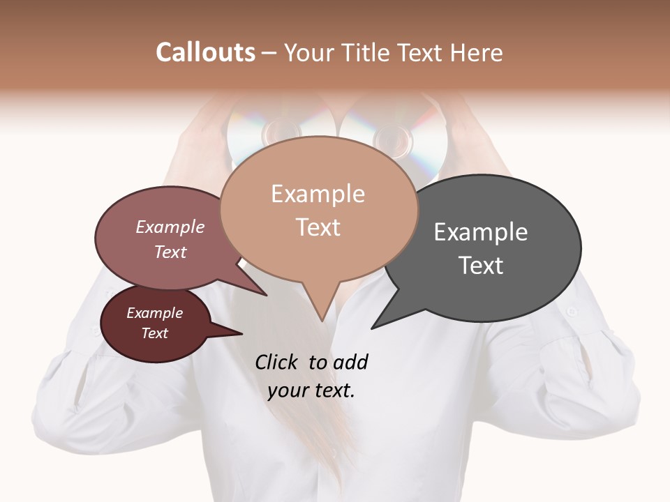 Girl Music Disc PowerPoint Template