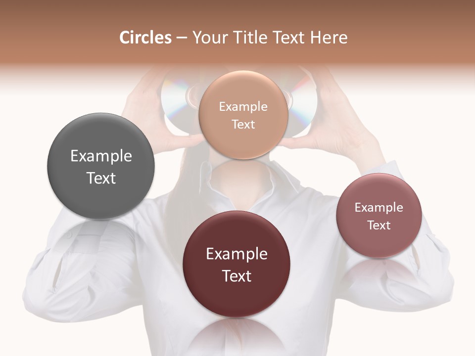 Girl Music Disc PowerPoint Template